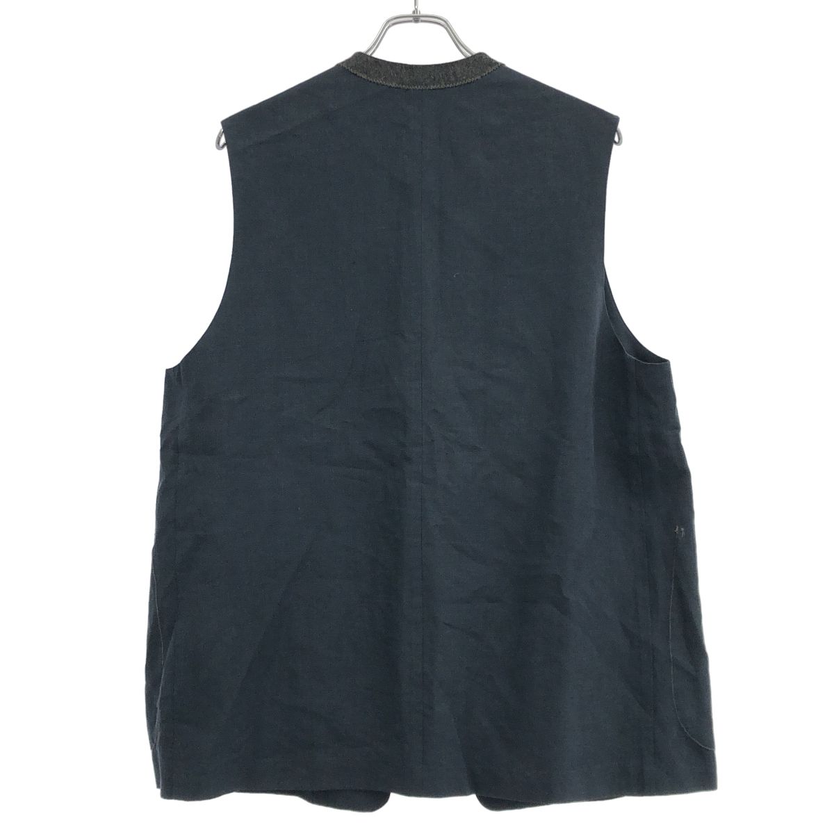 マーティーアンドサンズ　23SS 極上リネンベスト MTAG3103-0901 MAATEE＆SONS マーティーアンドサンズ 23SS A.I.R.AGE 別注 極上リネン