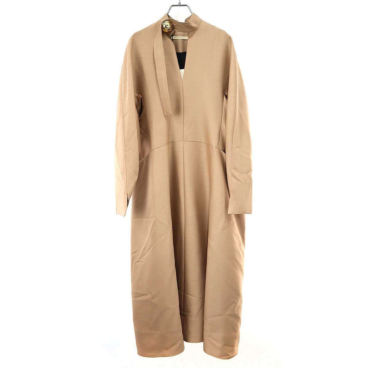 ハルノブムラタ 22 AW ELIANA エリアナワンピース STY 02 キャメルブラウン 38