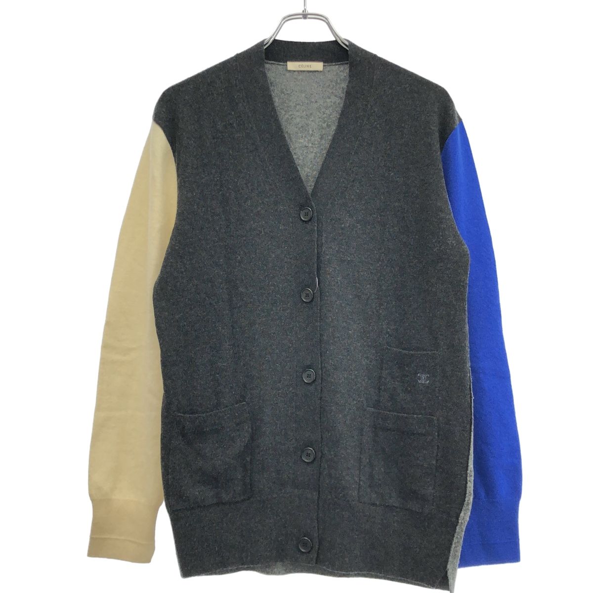 CELINE セリーヌ クレイジーパターンニットカーディガン 2 5T67/597B 