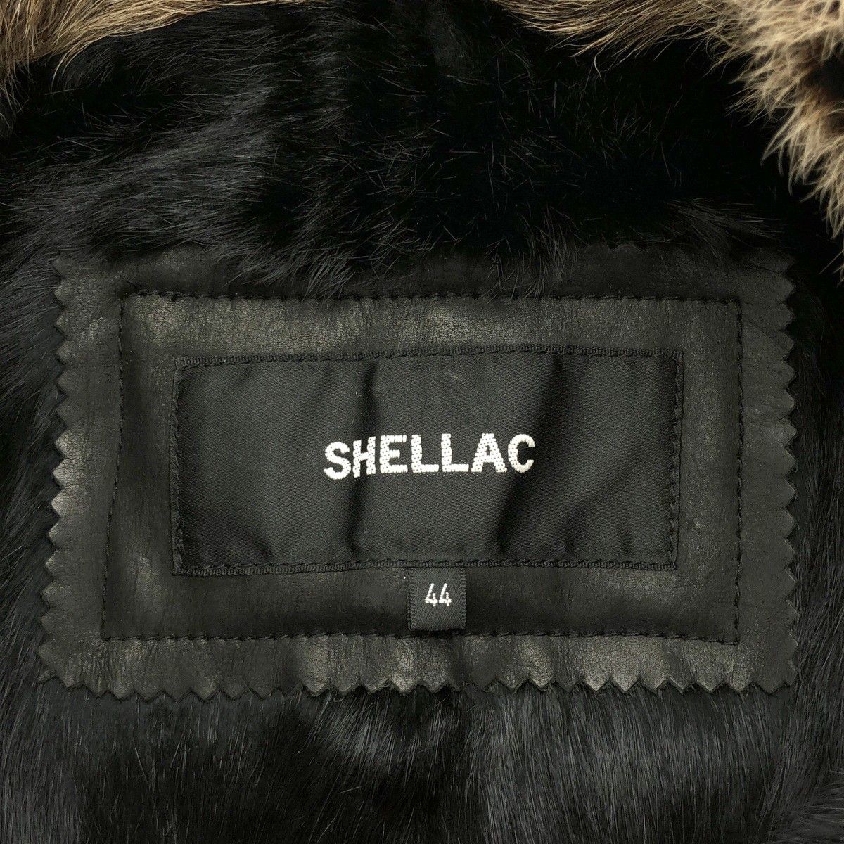 SHELLAC シェラック 裏地ラビットファーホースレザージャケット 24022