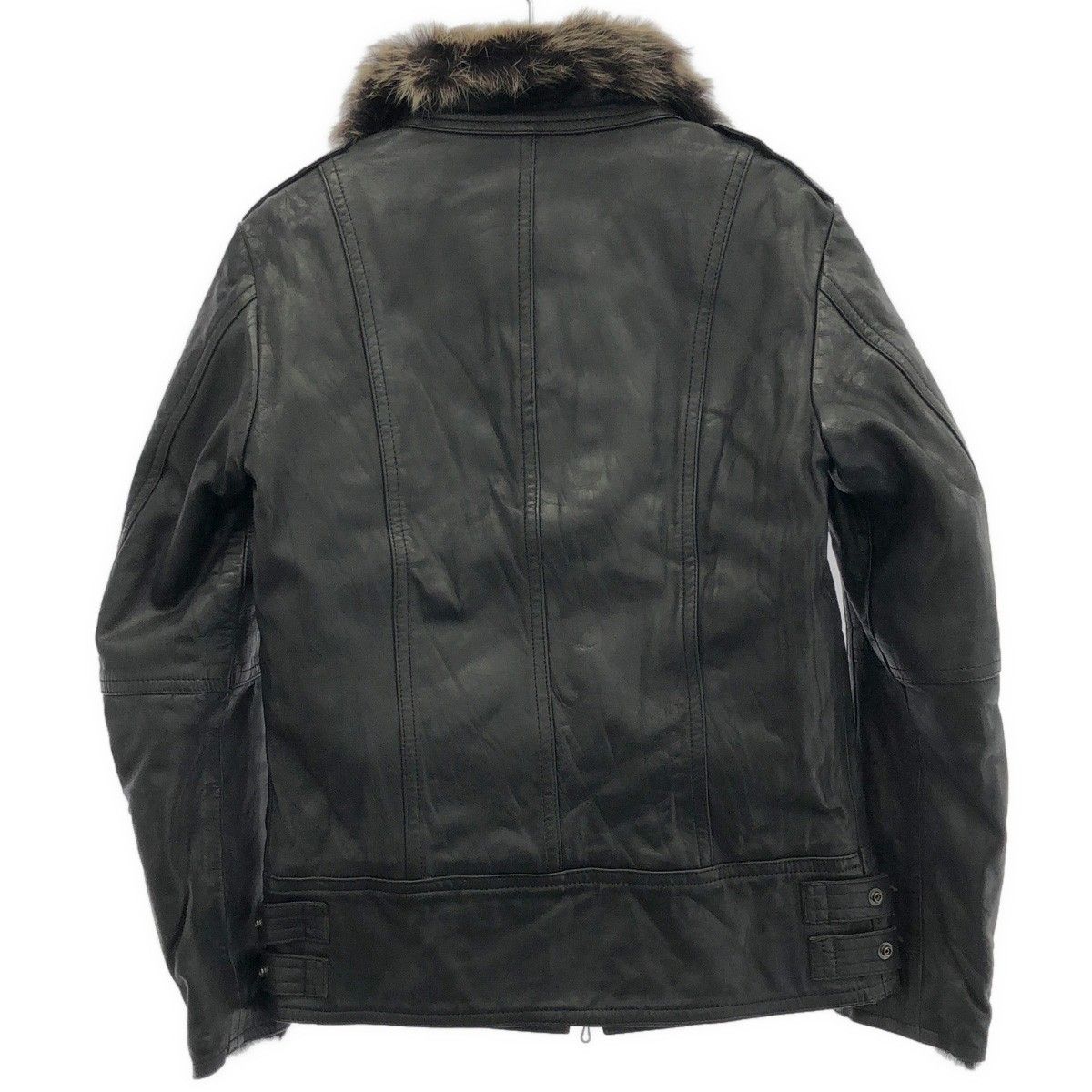 SHELLAC シェラック 裏地ラビットファーホースレザージャケット 24022