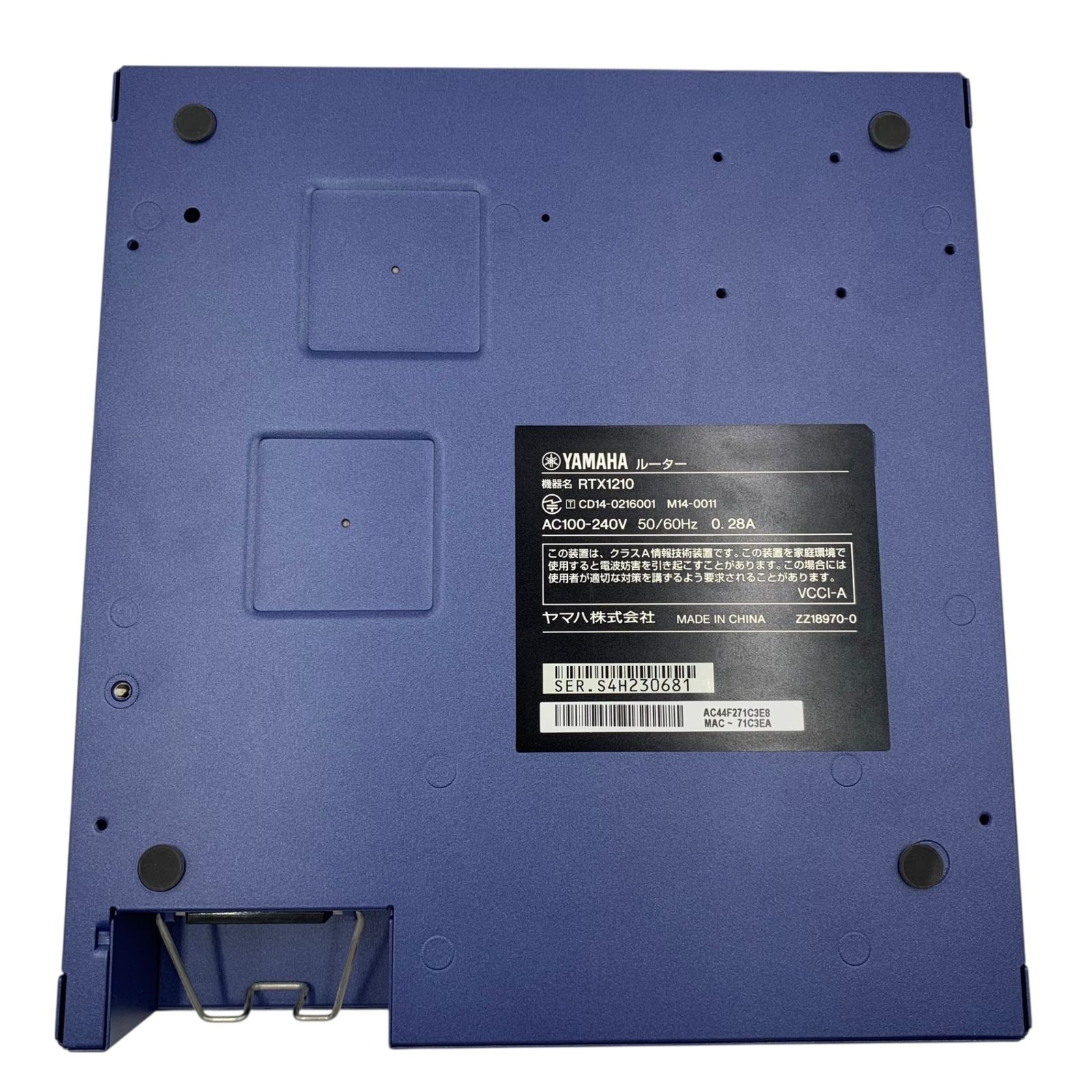 □YAMAHA RTX1210 ルーター 本体 電源ケーブル付 動作品 一部未確認