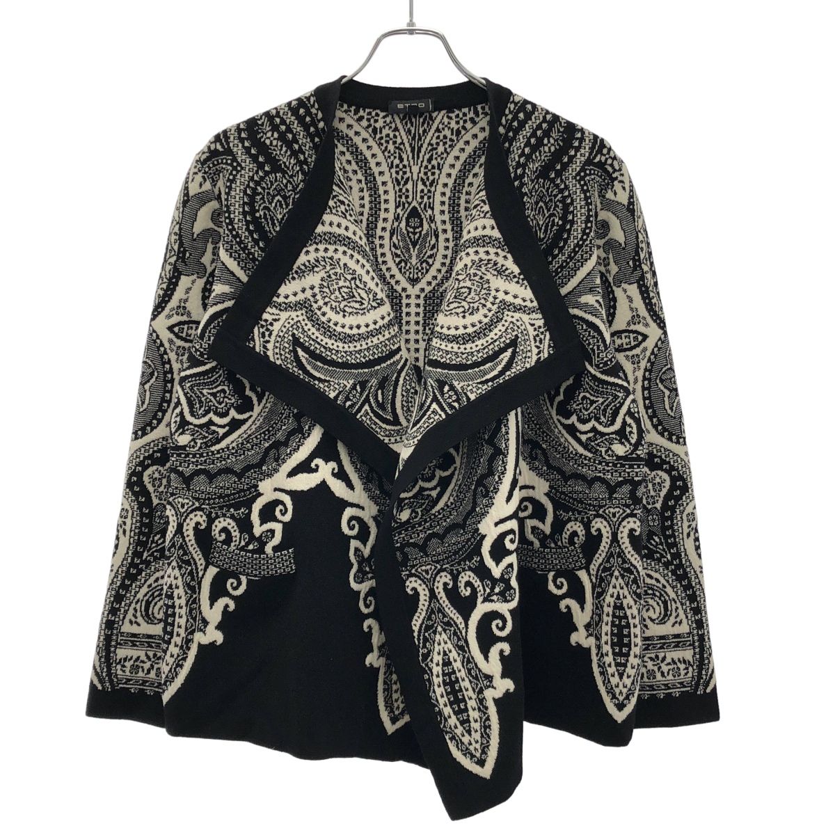 ETRO エトロ ペイズリーニットカーディガン 142-18330-9276 ブラック