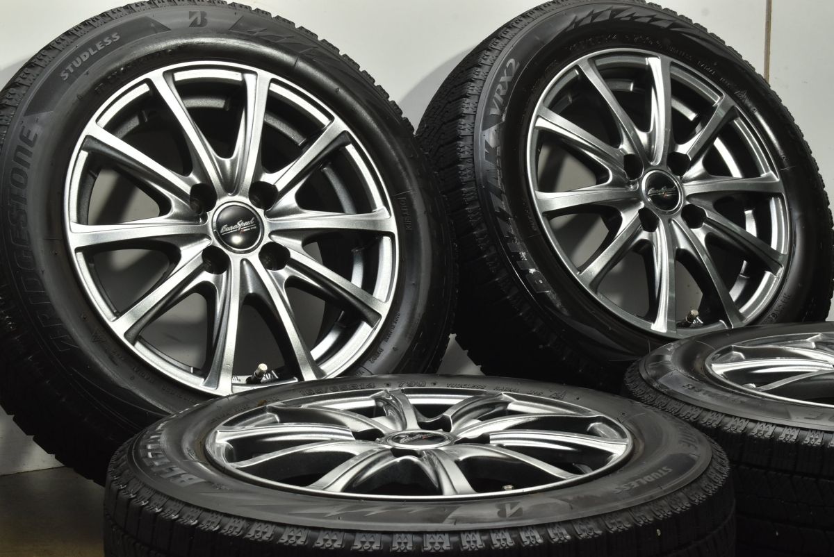 軽自動車サイズ ユーロスピード 14 in 5 J 38 PCD 100 ブリヂストン ブリザック VRX 2 165 65 R ワゴンR アルト タント ムーブ N BOX