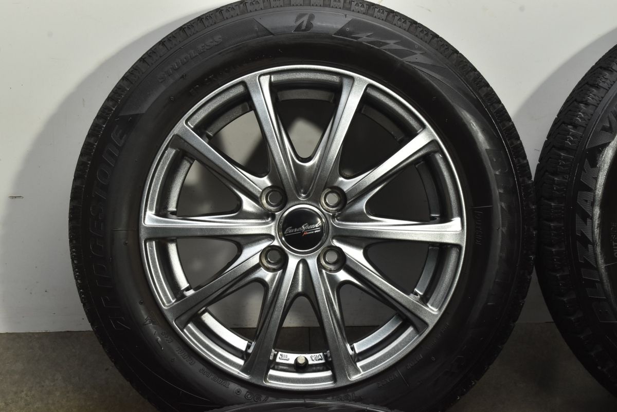  軽自動車サイズ ユーロスピード 14 in 5 J 38 PCD 100 ブリヂストン ブリザック VRX 2 165 65 R ワゴンR アルト タント ムーブ N BOX 14インチ タイヤ ホイールセット