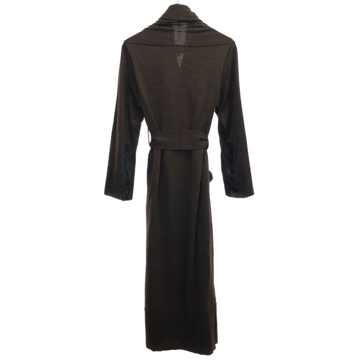 AKIRA NAKA アキラ ナカ 19 AW ガウンニットカワンピース 1944 BR ブラウン 1