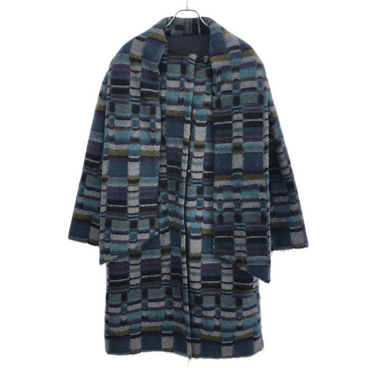 MISSONI ミッソーニ ヴィンテージ リバーシブル モヘアストールコート