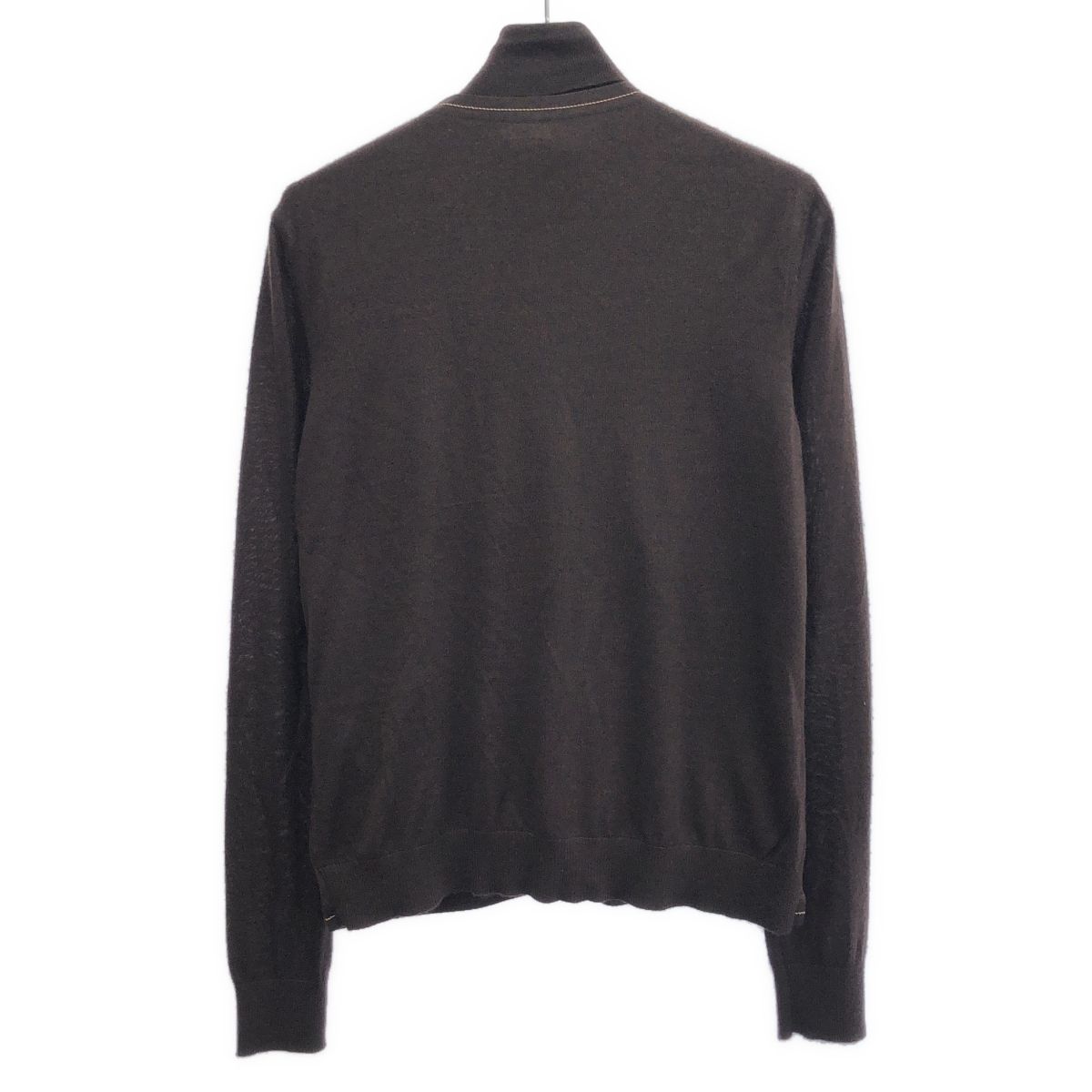 HERMES エルメス タートルネックシルクカシミヤアンサンブルニット