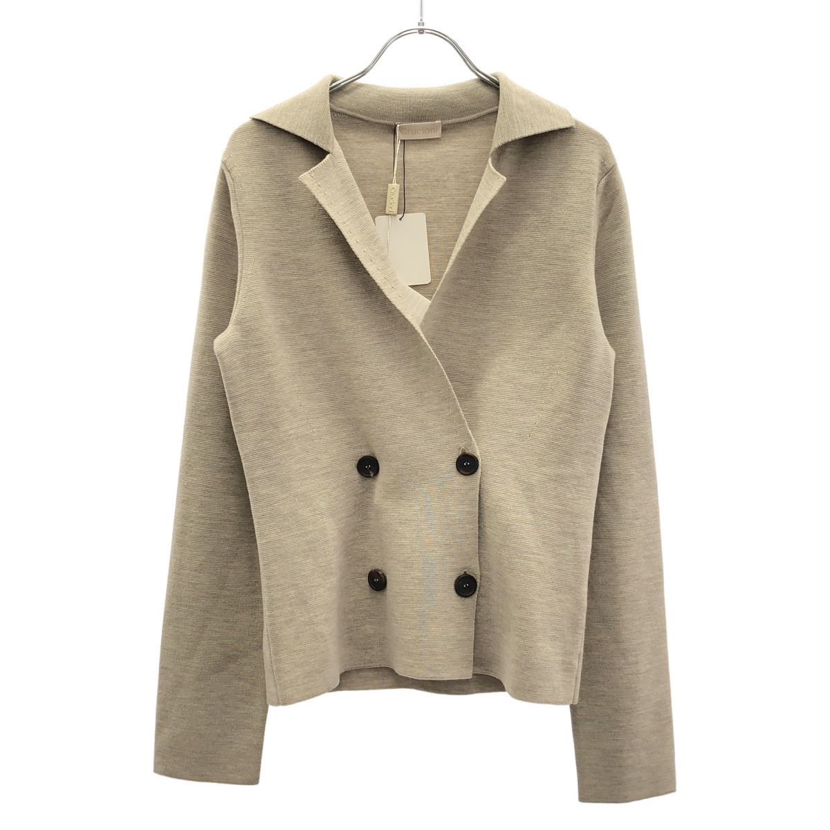 cruciani クルチアーニ ウールダブルニットジャケット ベージュ 40