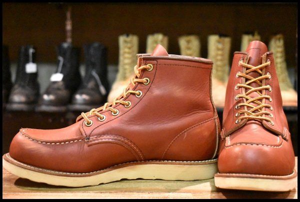 8.5 E 15年 レッドウィング 8875 アイリッシュセッター 赤茶 オロラセット モックトゥ レースアップ ブーツ redwing FK 435