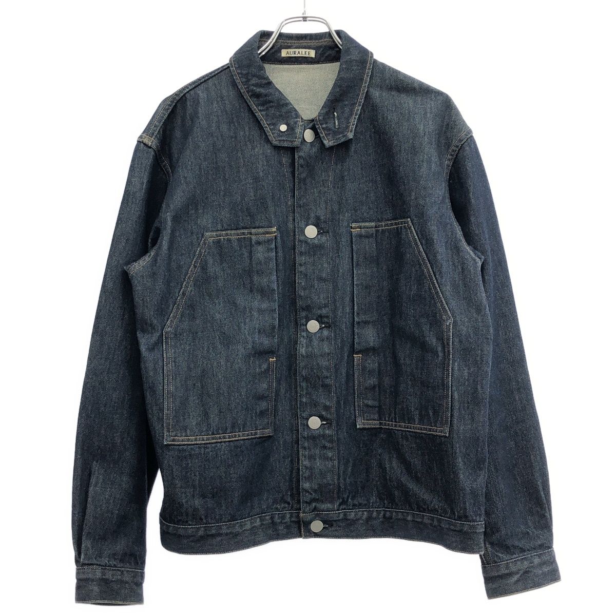 AURALEE オーラリー HARD TWIST DENIM BLOUZON ハードツイストデニム