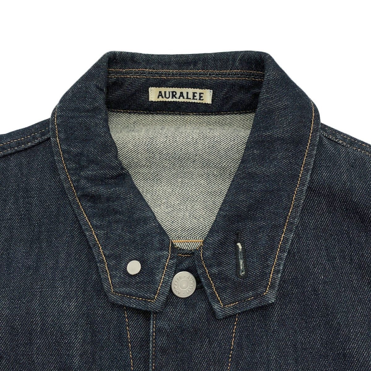 AURALEE オーラリー HARD TWIST DENIM BLOUZON ハードツイストデニム 