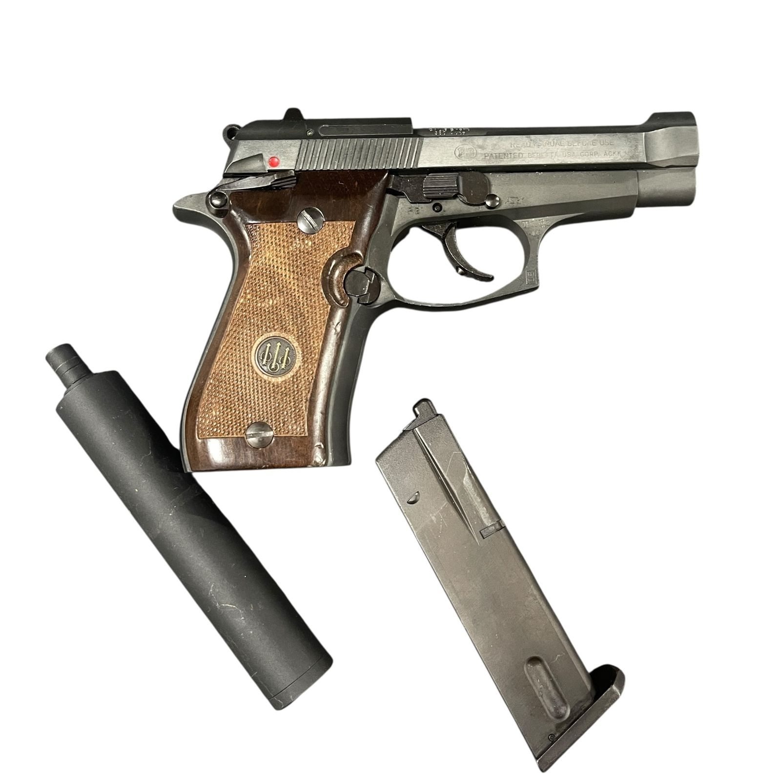 ウエスタンアームズ ベレッタ 84 F ガスガン 本体のみ スライド動作 セーフティ動作 トリガー動作 マガジン動作