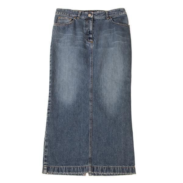 ドルチェ&ガッバーナDOLCE&GABBANA デニムロングスカート ブルー42