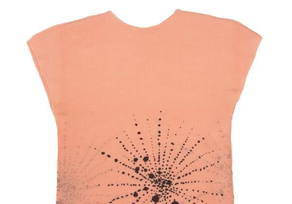 イッセイミヤケISSEY MIYAKE PLEATS (T.) ドットフラワープリント