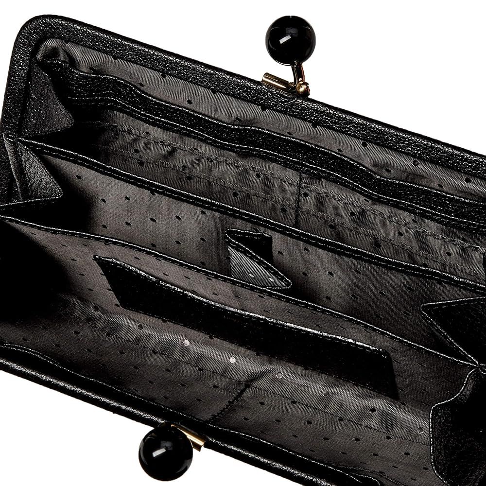 ペルケ アクリル玉がま口長財布