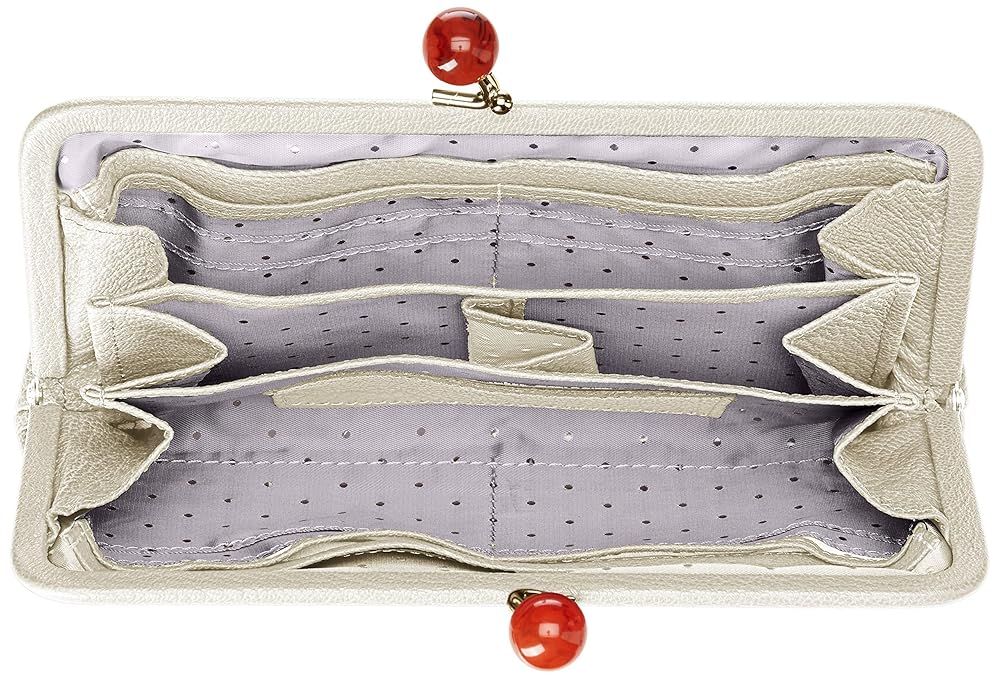  財布 長財布 ウォレット がま口 ミックスグレー Perche ペルケ アクリル玉 レディース 08-06-03161 MIXGR 財布 キッズファッション小物