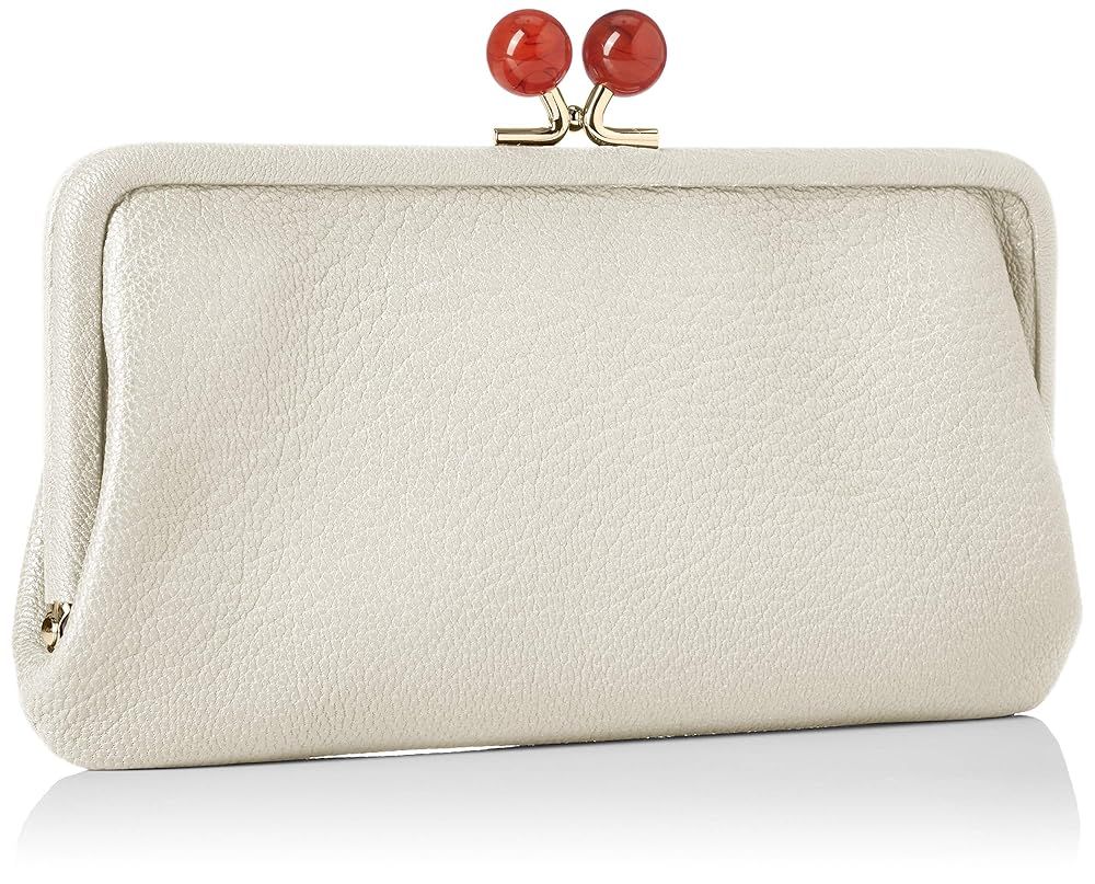 財布 長財布 ウォレット がま口 ミックスグレー Perche ペルケ アクリル玉 レディース 08-06-03161 MIXGR