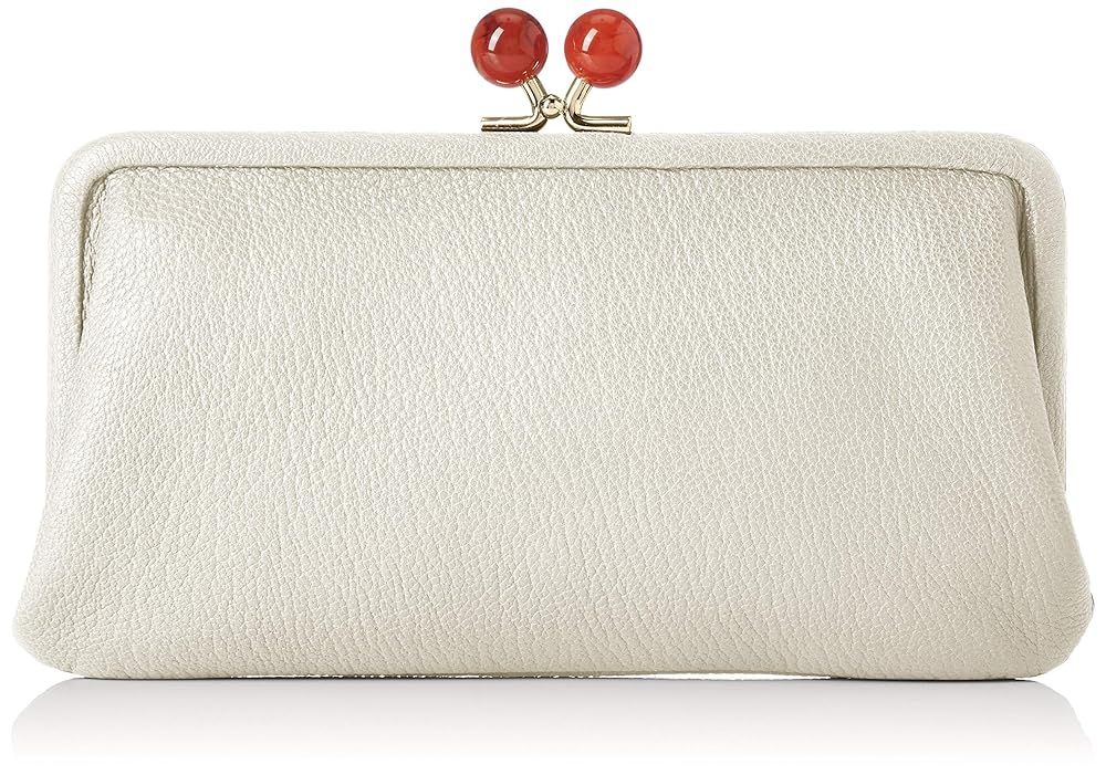 財布 長財布 ウォレット がま口 ミックスグレー Perche ペルケ アクリル玉 レディース 08-06-03161 MIXGR