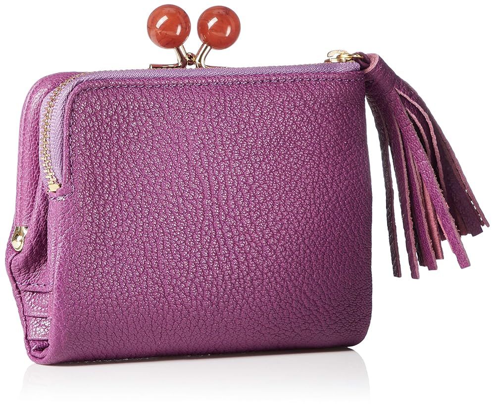 ペルケ アクリル玉がま口2つ折り財布 財布 レディース 本革 08-06-03160 PU