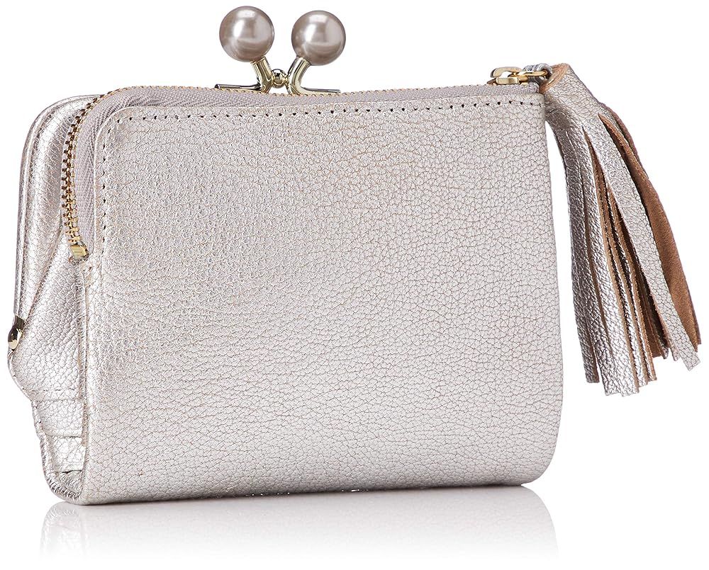 ペルケ アクリル玉がま口2つ折り財布 財布 レディース 本革 08-06-03160 SV