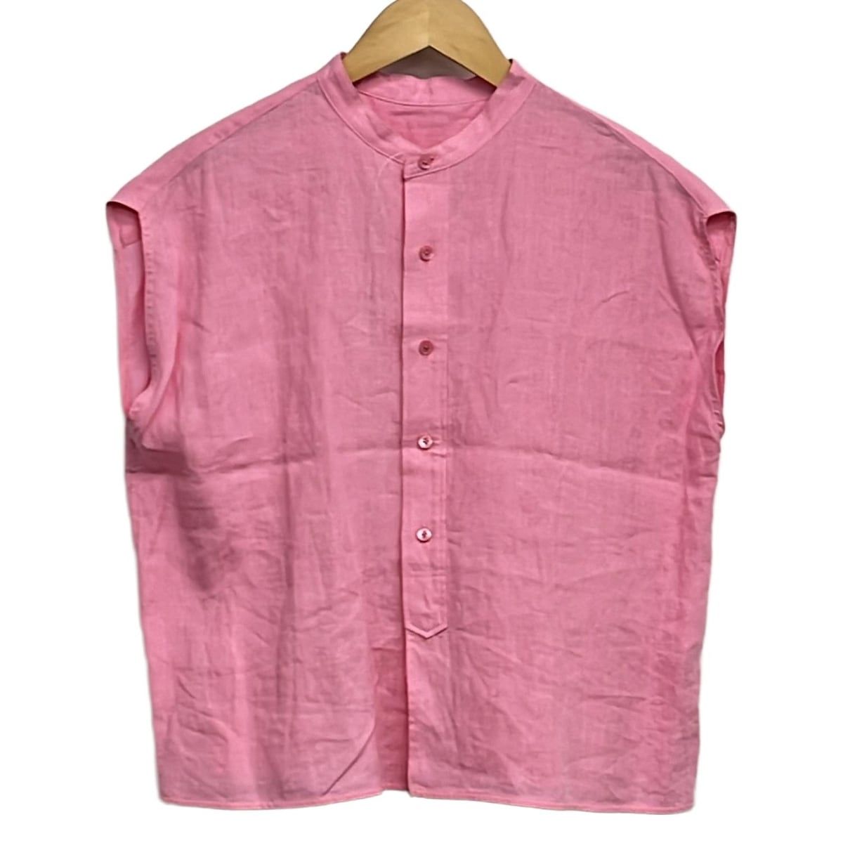 TICCA ティッカ ノースリーブシャツブラウス サイズF レディース - ピンク 麻