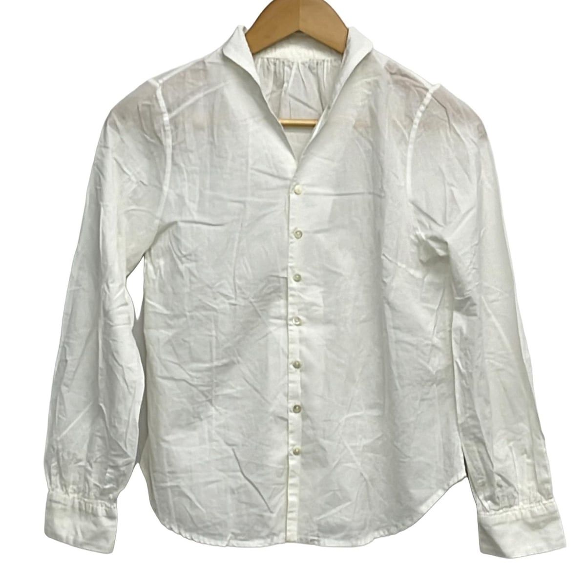 【新品】パラスパレス　長袖ブラウス Pallas Palace(パラスパレス) 長袖シャツブラウス サイズ2 M