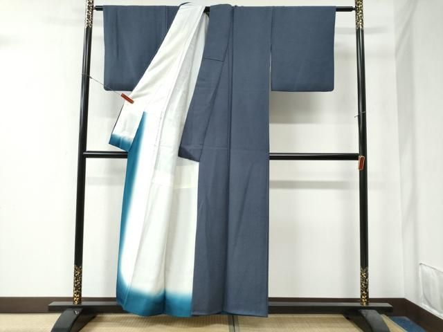 平和屋着物 江戸小紋 作家物 格子柄 正絹 逸品 BAAL4837xi(仕立て