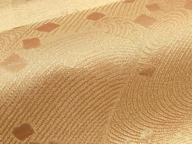 平和屋着物▽両面 全通柄袋帯 作家物 正倉院金綴 立波箔散らし文 金糸