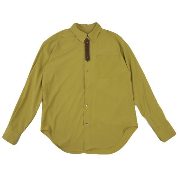 ジュニアゴルチエJUNIOR GAULTIER 装飾ギボシボタンポリシャツ マスタード茶48