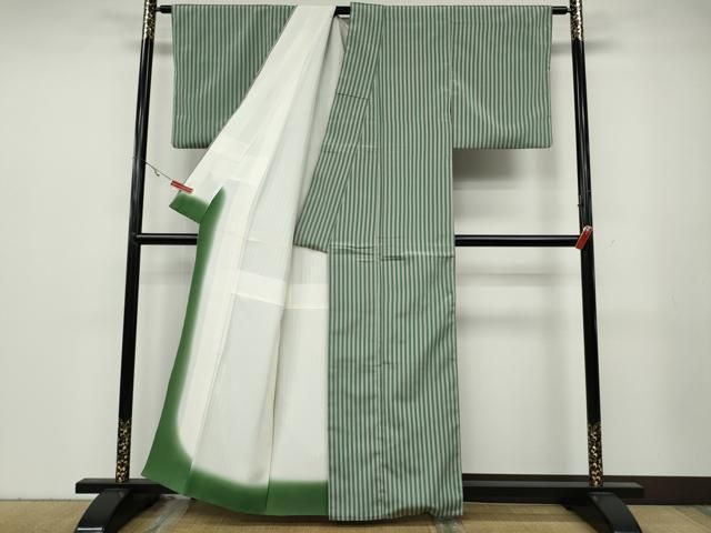 平和屋着物○上質なお召 縞 正絹 逸品 CABA8115ut - メルカリ