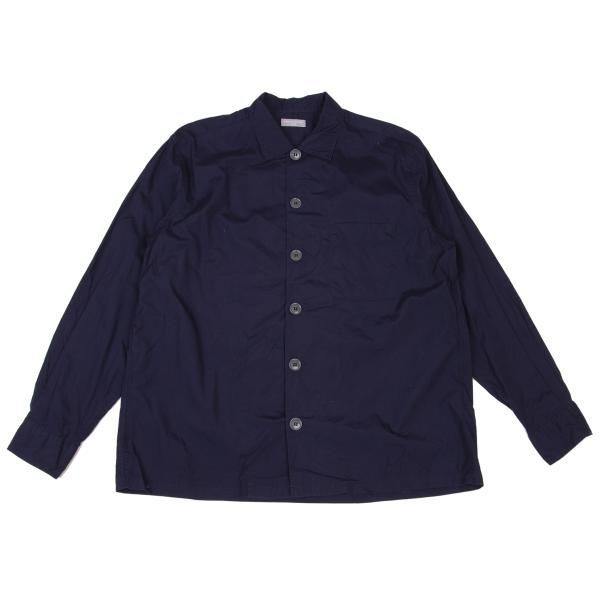 コムデギャルソン オムCOMME des GARCONS HOMME コットンビッグボタンシャツ 紺M位