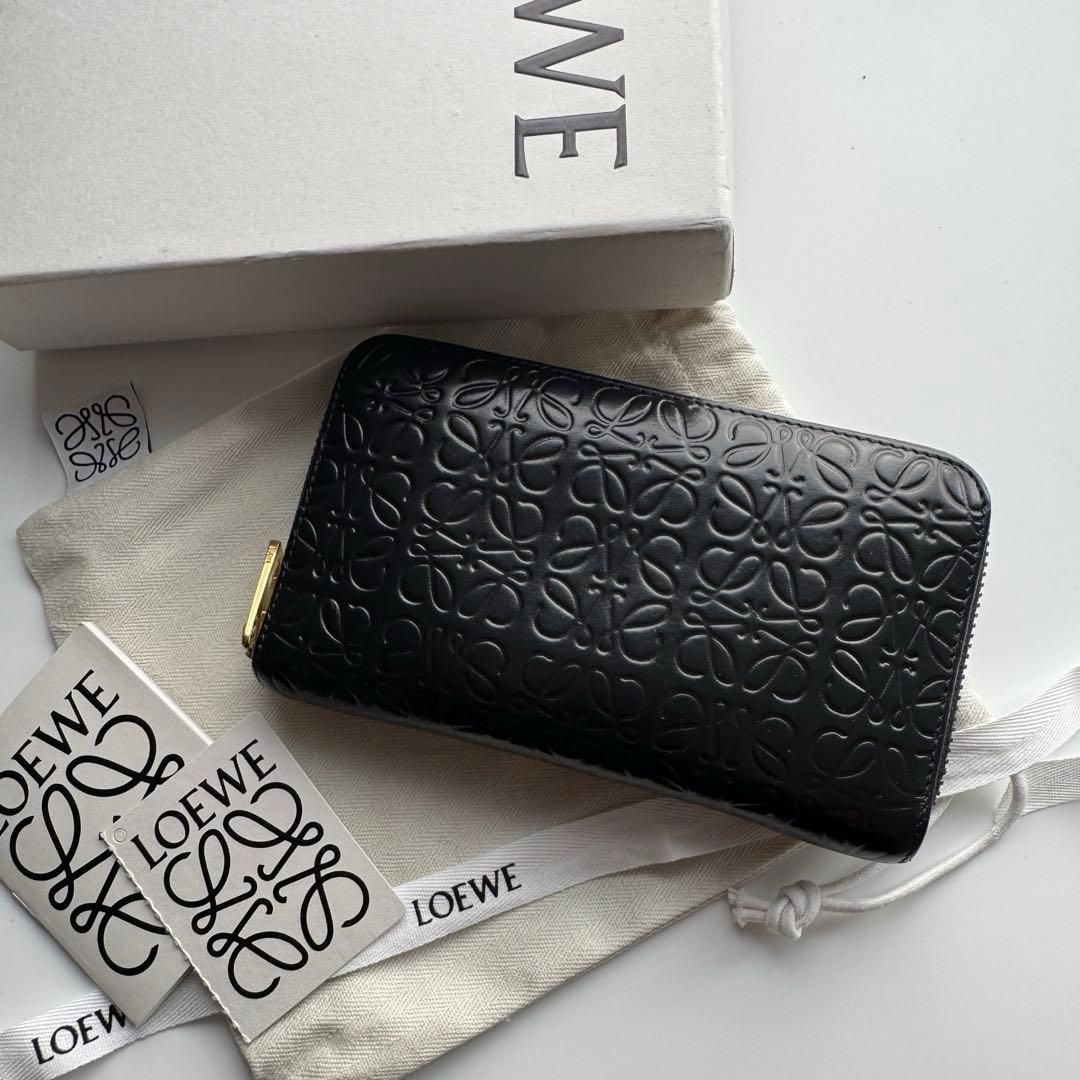 極上美品】 199 LOEWE ロエベ ラウンドファスナー 財布 - メルカリ