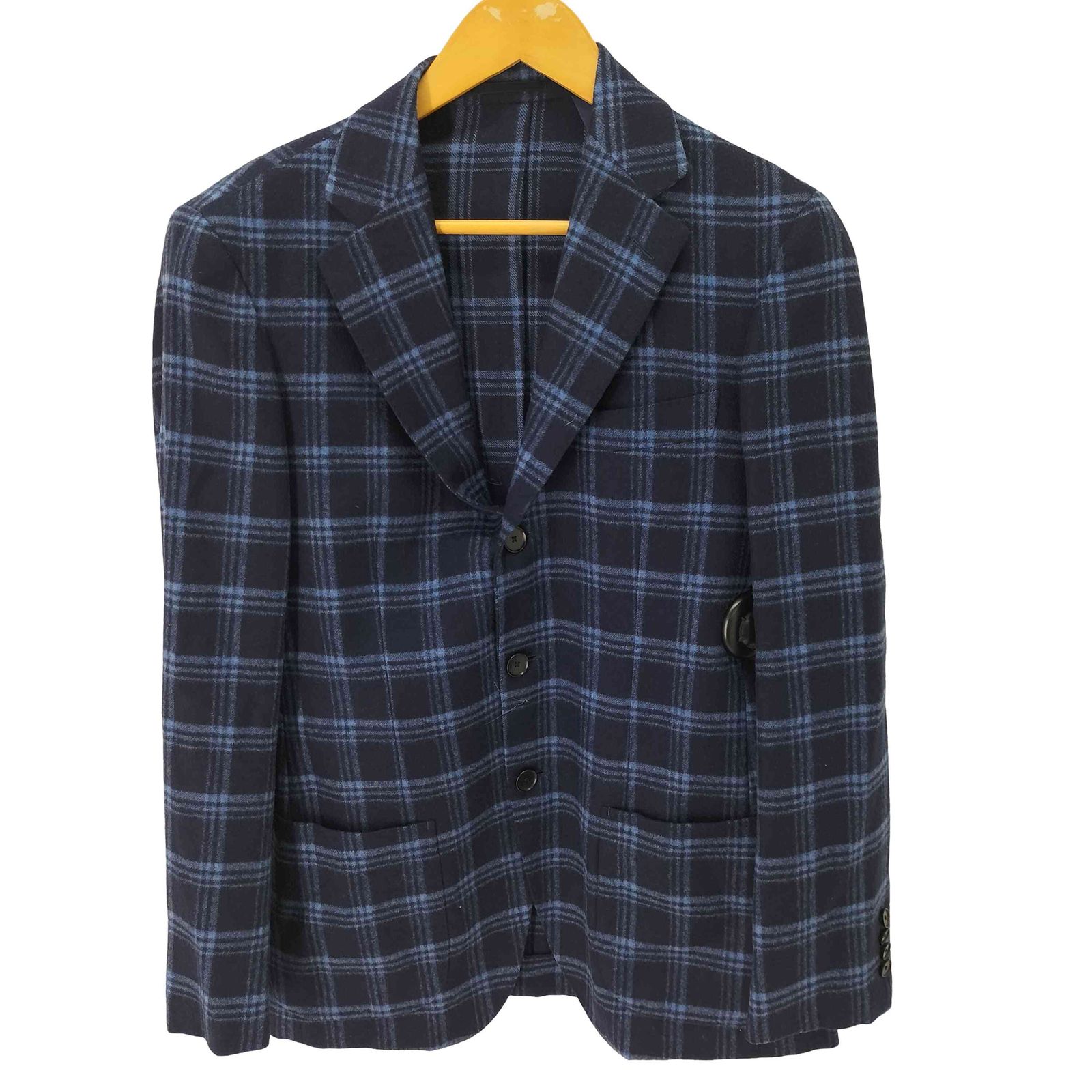 エディフィス EDIFICE カシミヤ シルク混 2B チェックテーラード