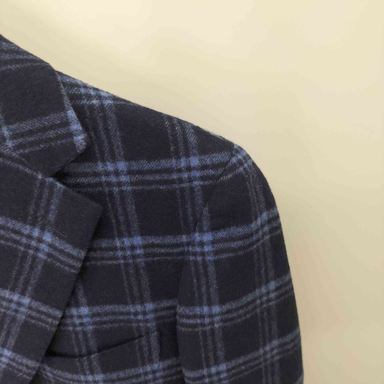 エディフィス EDIFICE カシミヤ シルク混 2B チェックテーラード