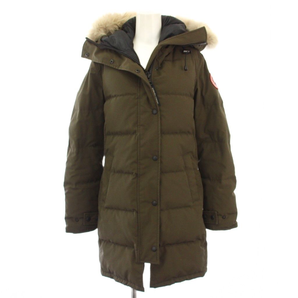 カナダグース ダウンジャケット　ダウンコート　カーキ　Sサイズ 楽天市場】CANADA GOOSE カナダグース BRONTE PARKA ダウンジャケット