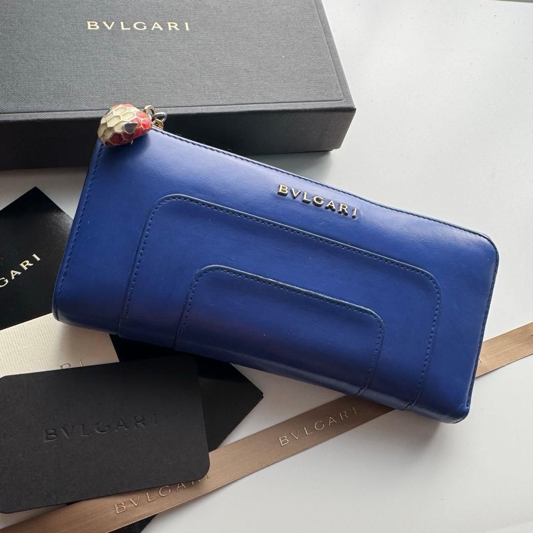 美品】 BVLGARI ブルガリ セルペンティ L字ファスナー 長財布 - メルカリ