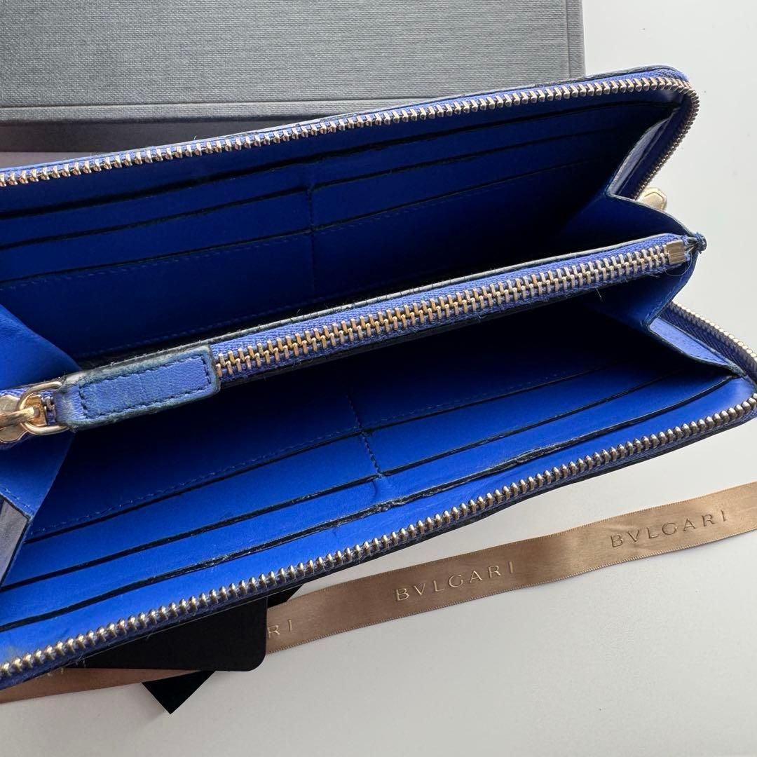 美品】 BVLGARI ブルガリ セルペンティ L字ファスナー 長財布 - メルカリ