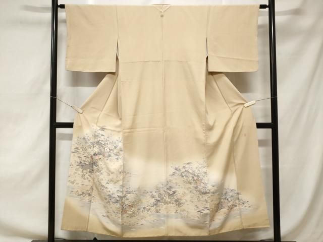 平和屋着物●豪華色留袖　友禅　作家物　彩賀旅情　正絹　逸品　CABA8007ut 平和屋着物□豪華色留袖 友禅 作家物 風景文 暈し染め 正絹 逸品