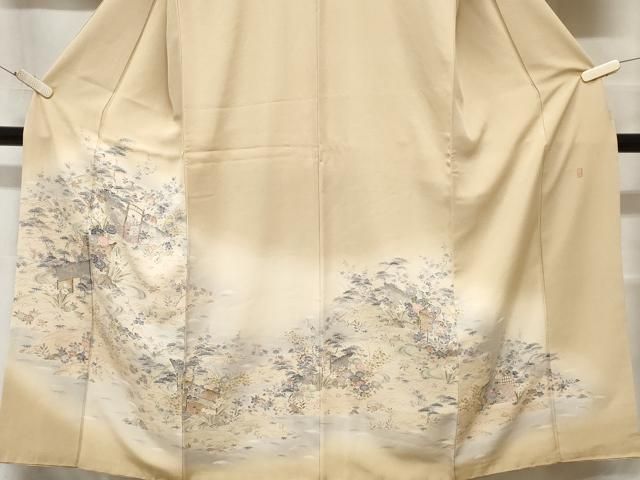 平和屋着物□豪華色留袖 友禅 作家物 風景文 暈し染め 正絹 逸品