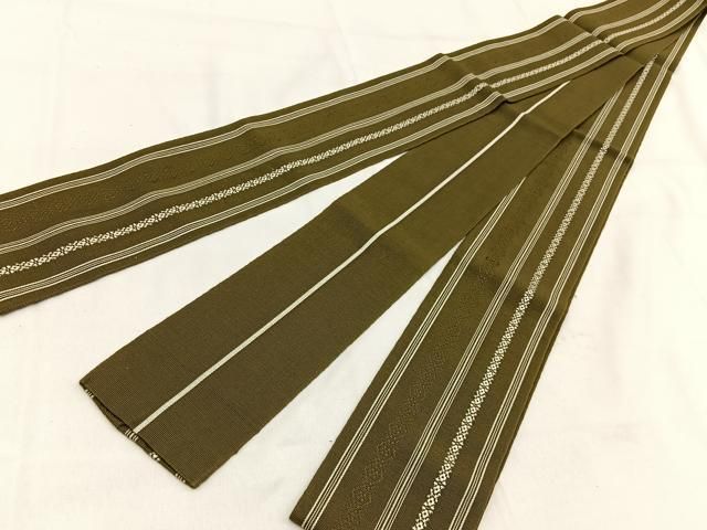 平和屋着物男性　両面　角帯　献上　綿　逸品　BAAW0048hj