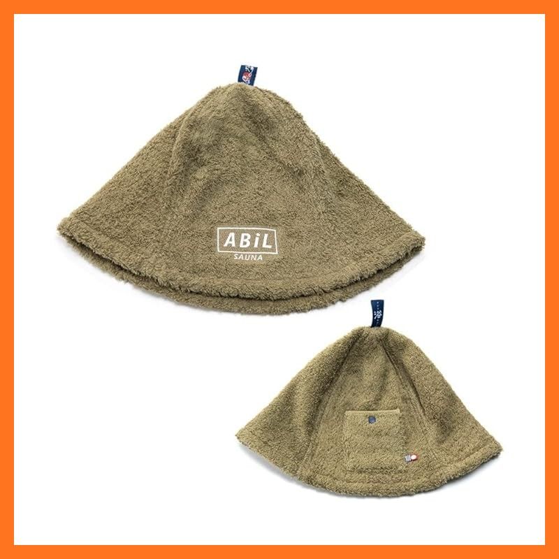 ABiL サウナ サウナハット 今治 大きめ 深め メンズ レディース ポケット 60.0 cm 05.あん時のForest モスグリーン