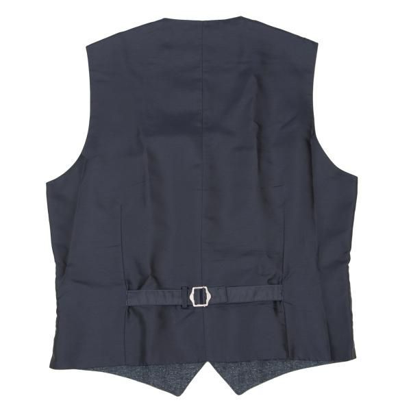 メンズ パパスプラスPapas+ HAVANE社ファブリックリネンシルクベスト