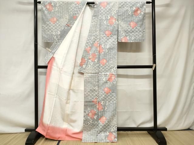 平和屋着物□上質な紬 吉祥花文 正絹 逸品 CAAZ5427ev - メルカリ