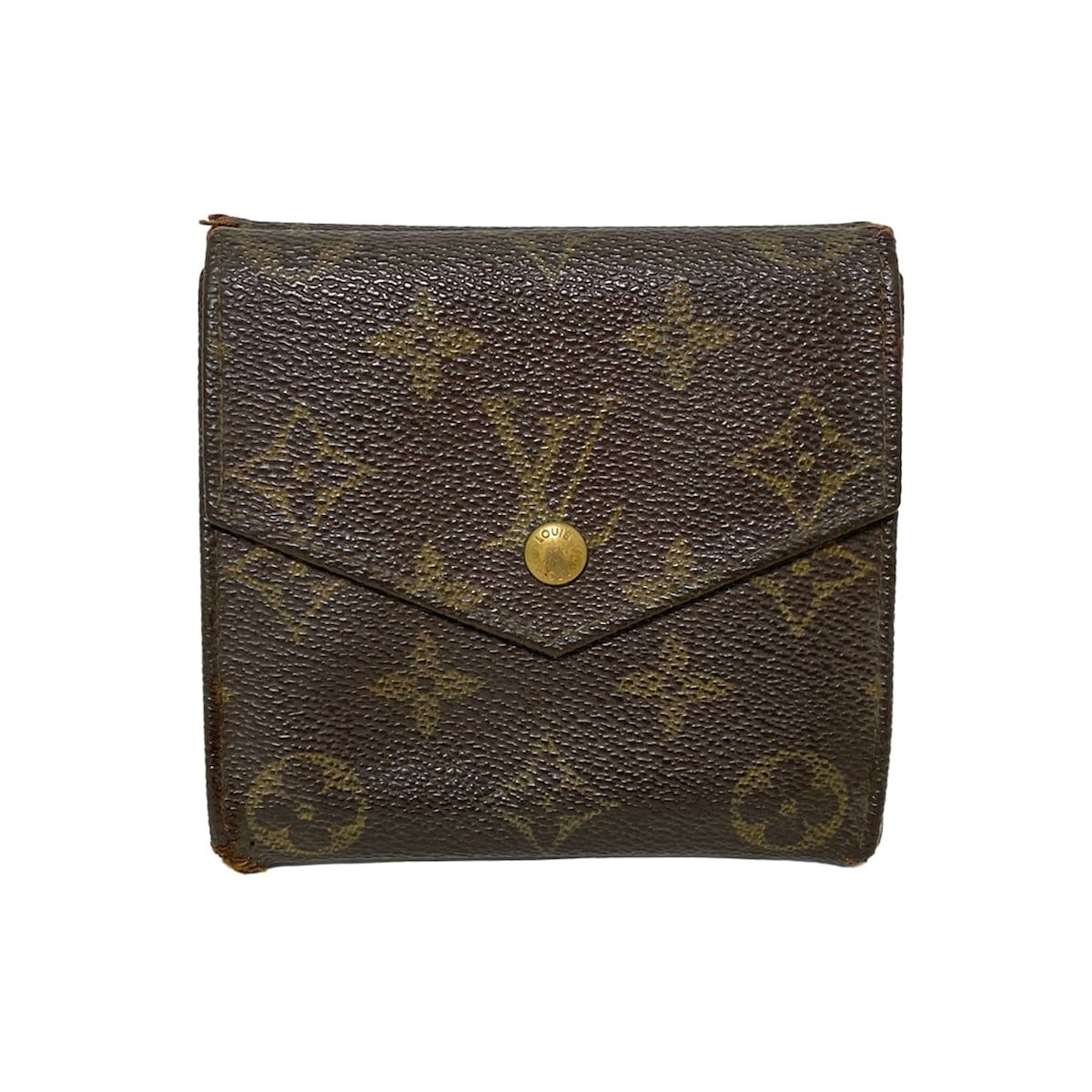 LOUIS VUITTON(ルイヴィトン) Wホック財布 モノグラム ポルトモネビエ