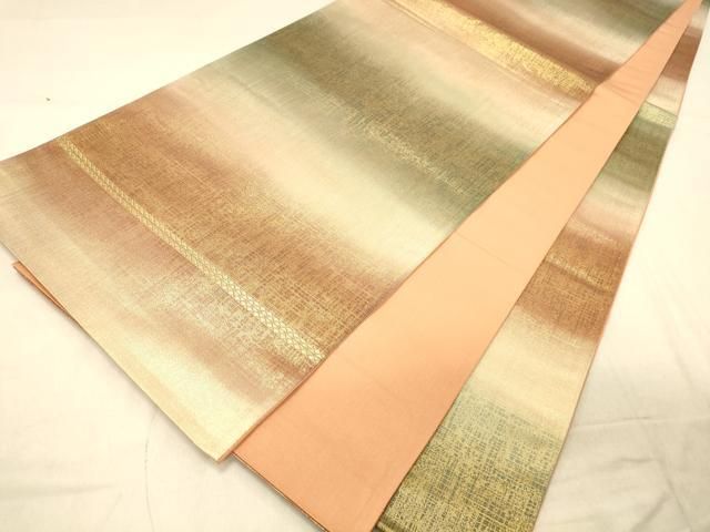 平和屋着物◎全通柄袋帯 霞文 金糸 正絹 逸品 DAAZ3871jm - メルカリ