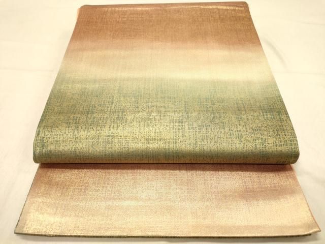 平和屋着物◎全通柄袋帯 霞文 金糸 正絹 逸品 DAAZ3871jm - メルカリ