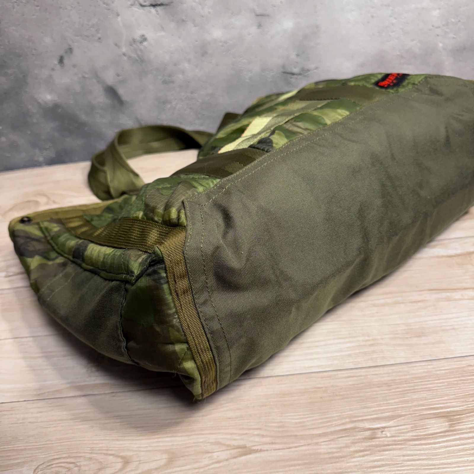 BRIEFING USA製 キルティング トートバッグ 迷彩 カモフラ 大型 希少
