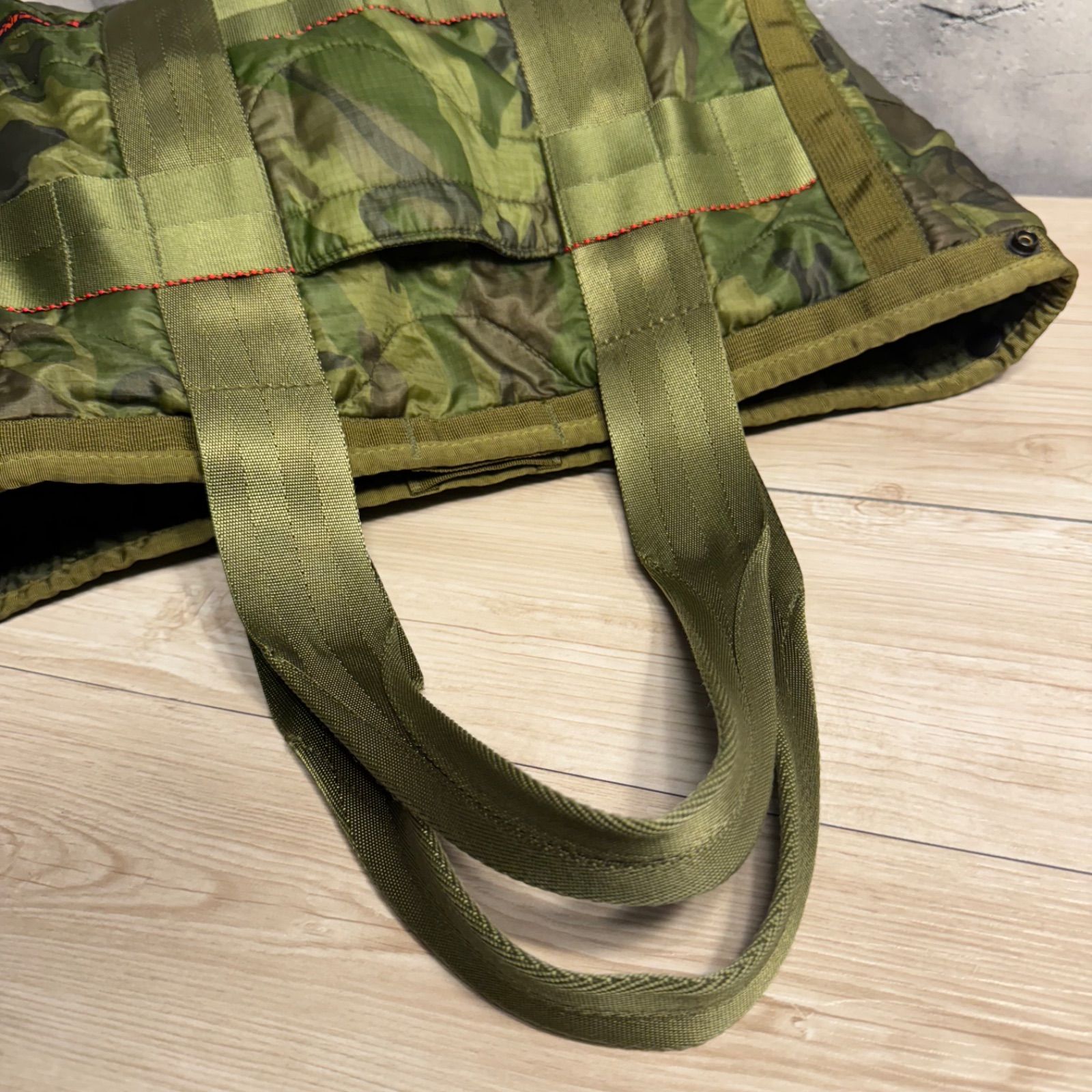 BRIEFING USA製 キルティング トートバッグ 迷彩 カモフラ 大型 希少