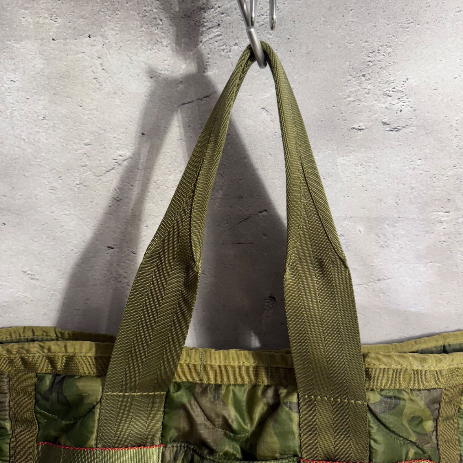 BRIEFING USA製 キルティング トートバッグ 迷彩 カモフラ 大型 希少